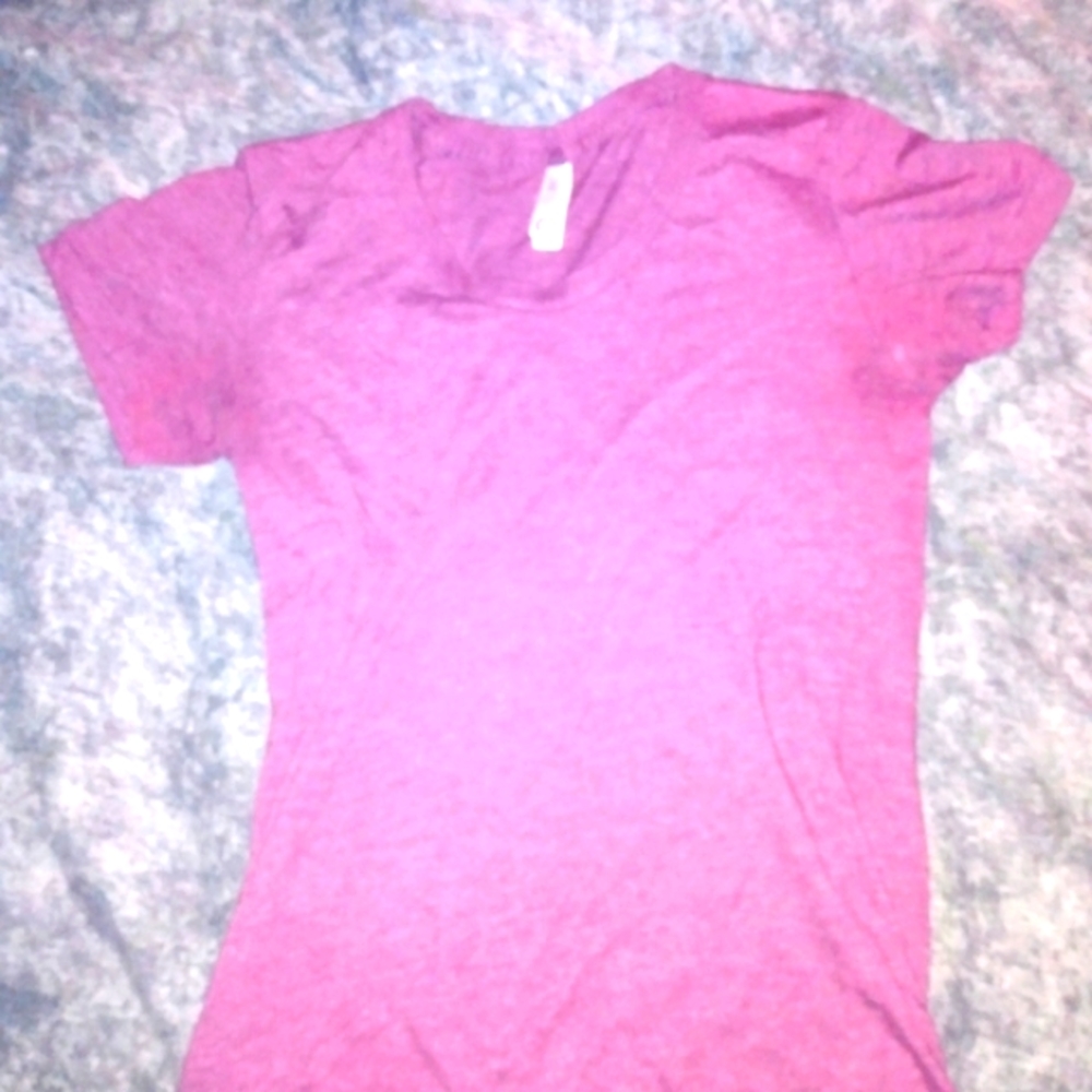 American Apparel Purple The 50/50 Shirt Size S